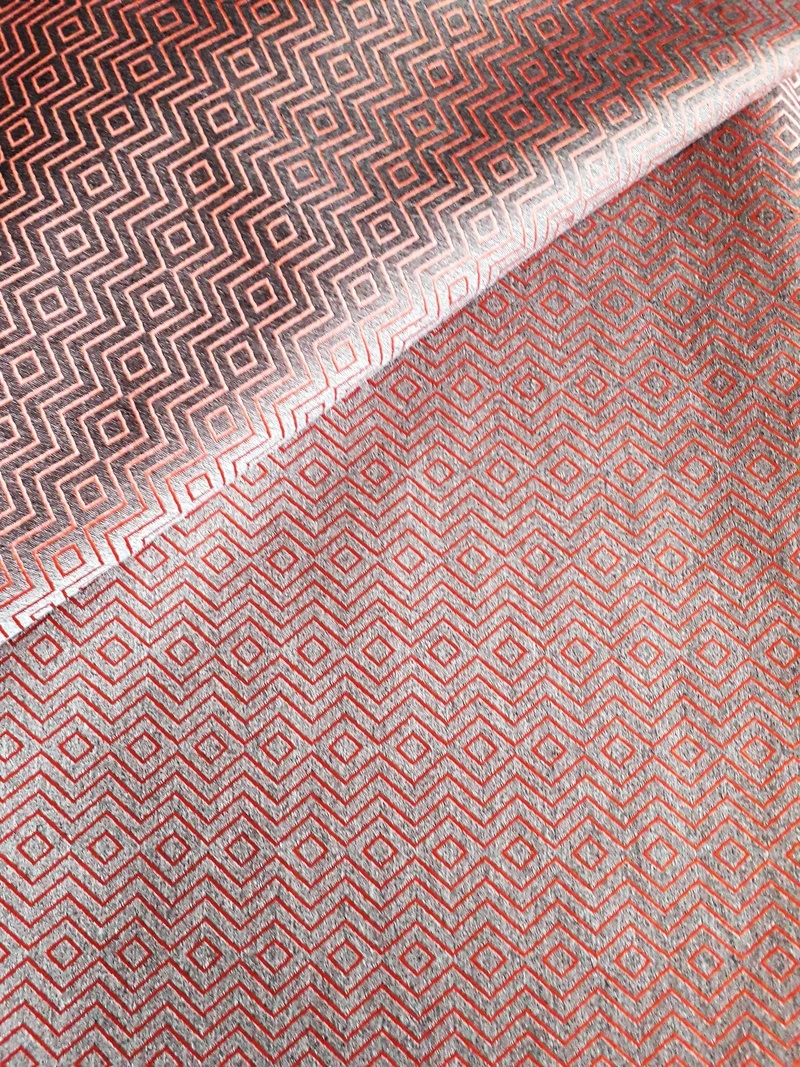 Luxury Embroidered Orange Fabric