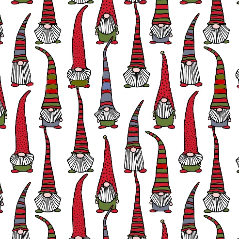 Winter Gnomes Cotton