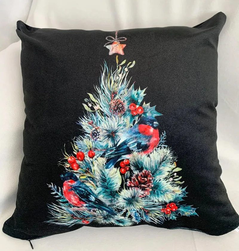 Christmas Tree Luxury Velvet Pillow Covers Pillowcase 45x45cm