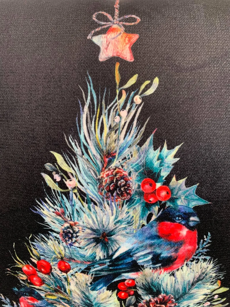 Christmas Tree Luxury Velvet Pillow Covers Pillowcase 45x45cm