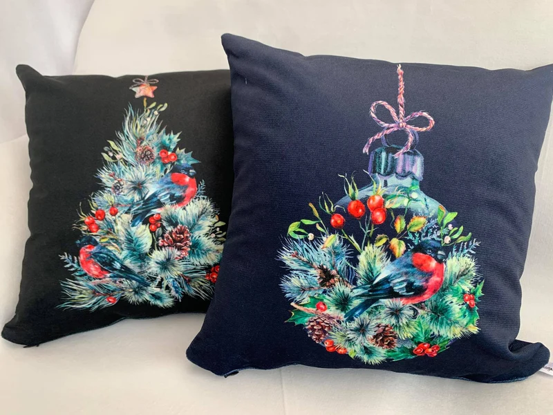 Christmas Tree Luxury Velvet Pillow Covers Pillowcase 45x45cm