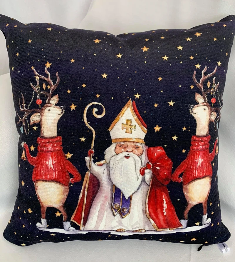 Christmas Luxury Velvet Pillow Covers Pillowcase 45x45cm