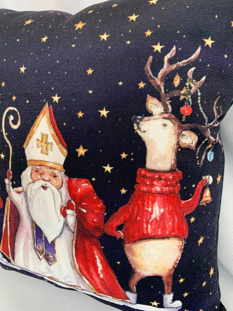 Christmas Luxury Velvet Pillow Covers Pillowcase 45x45cm