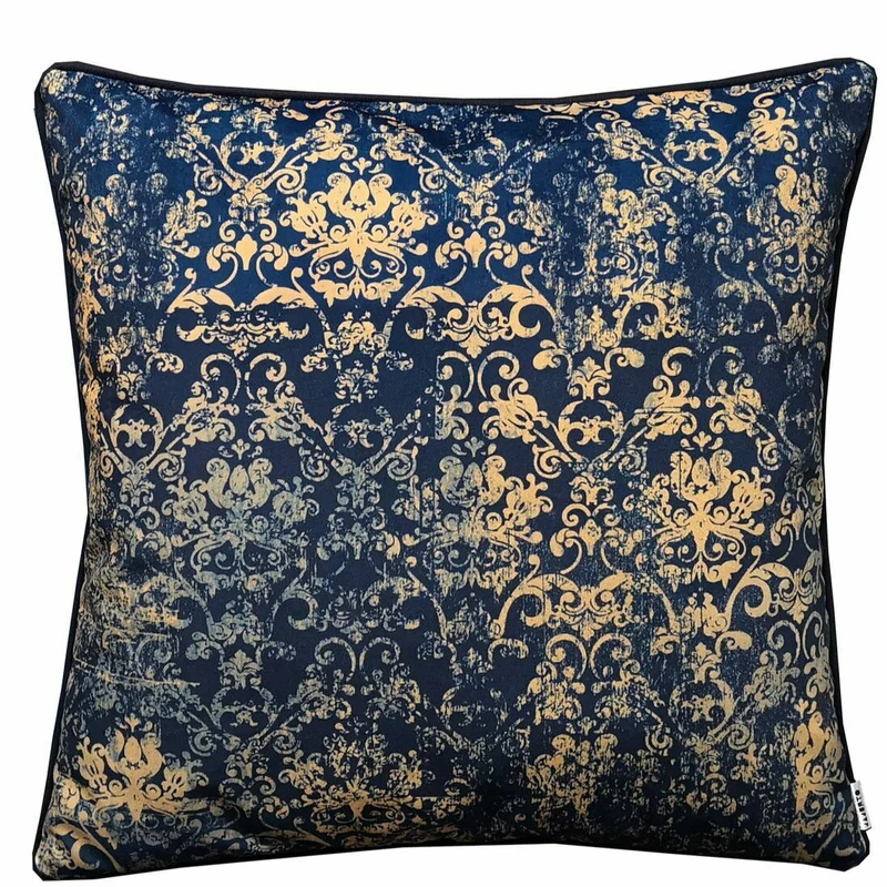 Luxury Navy Ornament Velvet Pillow Covers 40x40cm+ Zippered