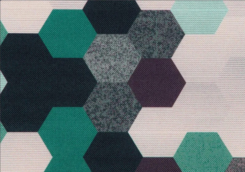 Geometric Mosaic Fabric - 3 Colors to Choose Sold By Half Meter