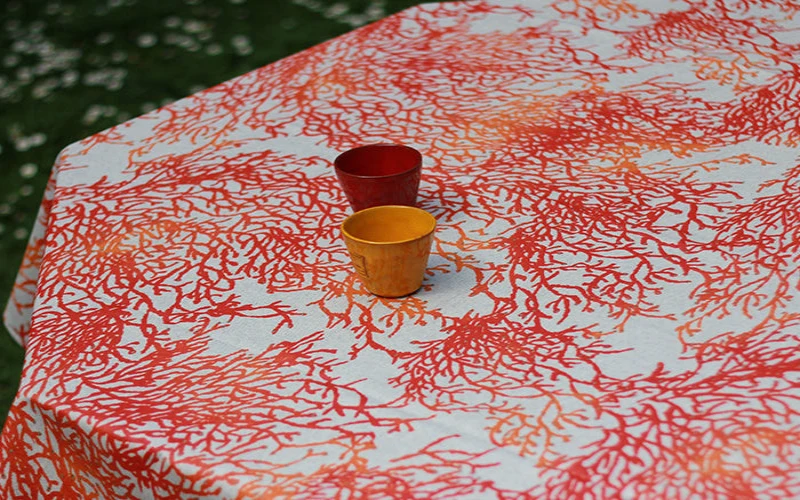 NAPPE ENDUITE "CORAIL" - Rouge orange