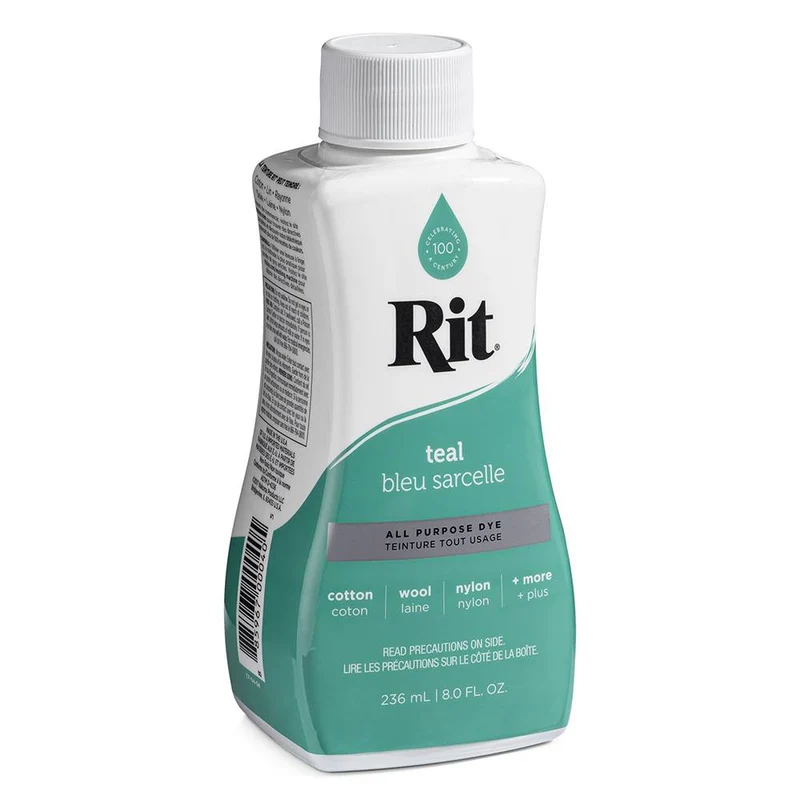 RIT All Purpose | Teinture liquide tout usage | Bleu Sarcelle | 236 ml (8 oz)