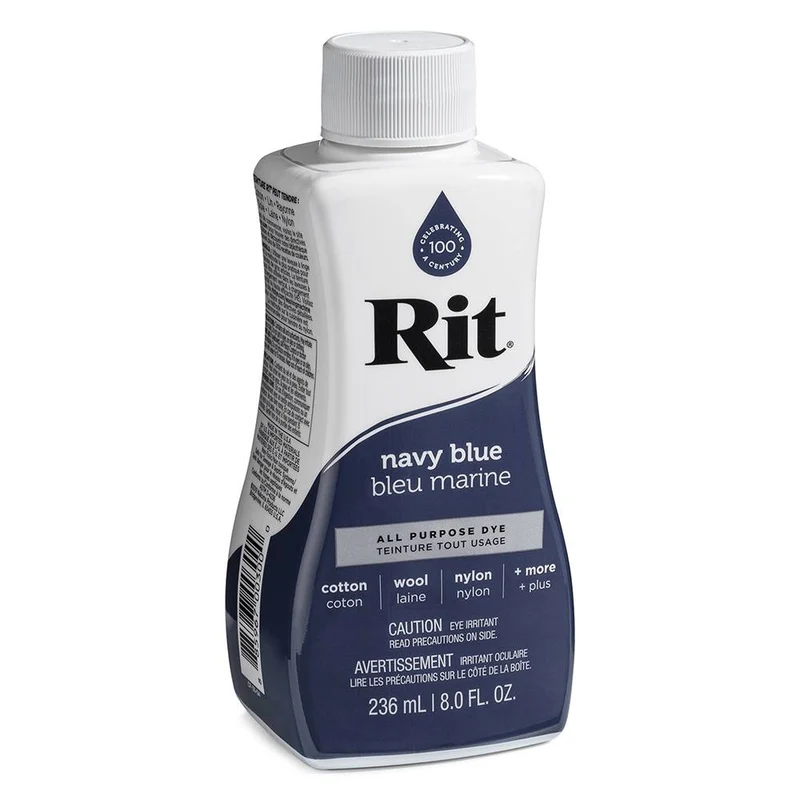 RIT All Purpose | Teinture liquide tout usage | Bleu Marine | 236 ml (8 oz)