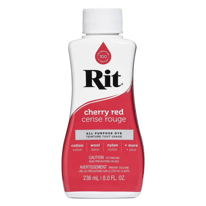 RIT All Purpose | Teinture liquide tout usage | Cerise Rouge | 236 ml (8 oz)