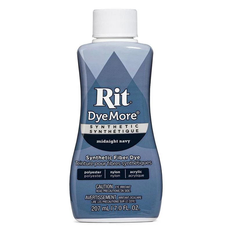Rit DyeMore – Teinture pour tissus synthétiques | Marine Nuit | 207 ml (7 oz)