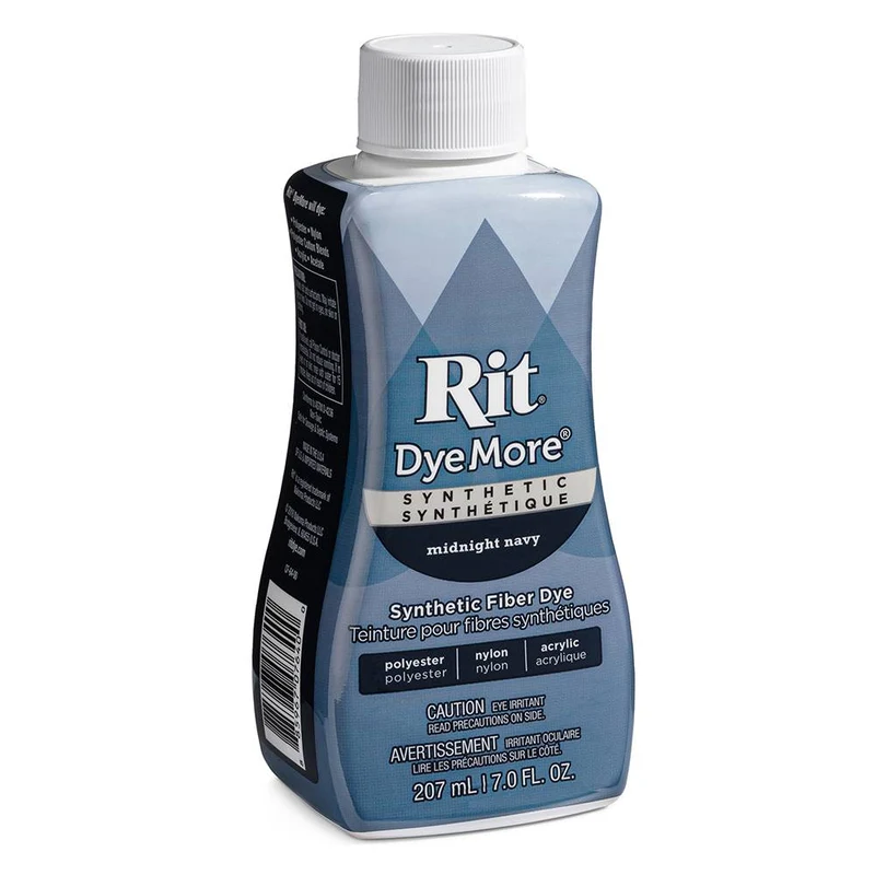 Rit DyeMore – Teinture pour tissus synthétiques | Marine Nuit | 207 ml (7 oz)
