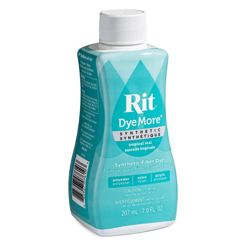 Rit DyeMore – Teinture pour tissus synthétiques | Sarcelle Tropicale | 207 ml (7 oz)