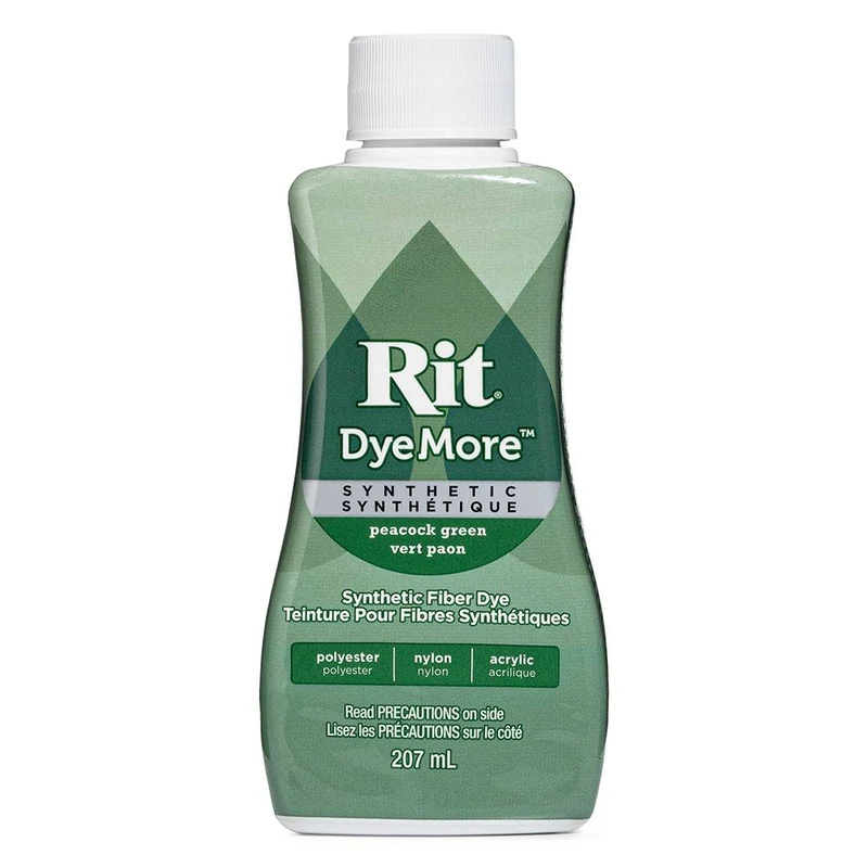 Rit DyeMore – Teinture pour tissus synthétiques | Vert Paon | 207 ml (7 oz)