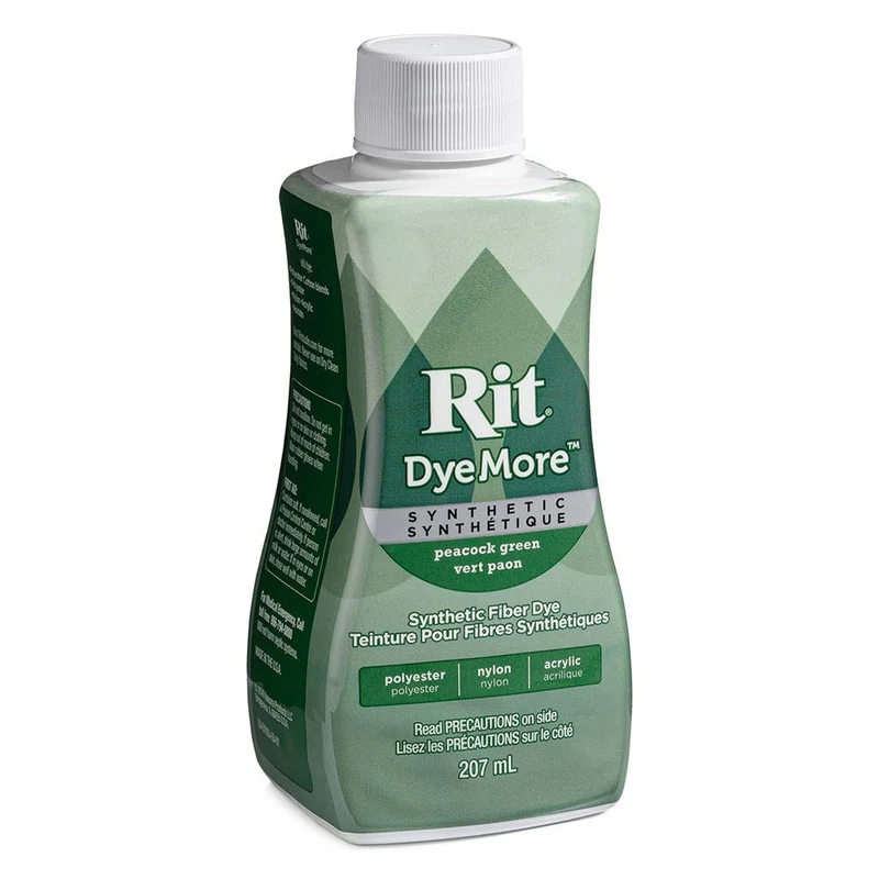 Rit DyeMore – Teinture pour tissus synthétiques | Vert Paon | 207 ml (7 oz)