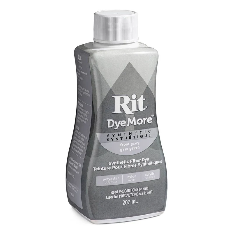 Rit DyeMore – Teinture pour tissus synthétiques | Gris Givré | 207 ml (7 oz)
