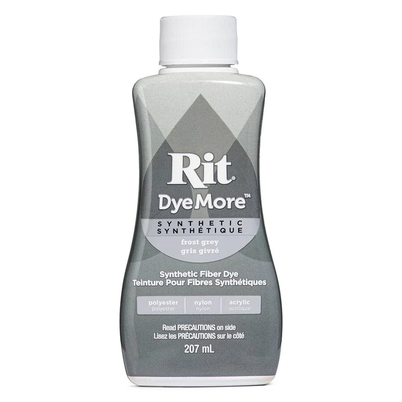 Rit DyeMore – Teinture pour tissus synthétiques | Gris Givré | 207 ml (7 oz)