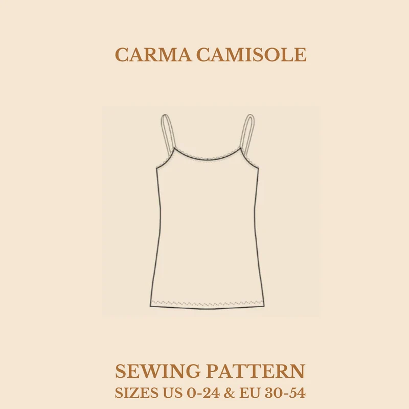Patron de couture PDF | Camisole | Wardobe by Me
