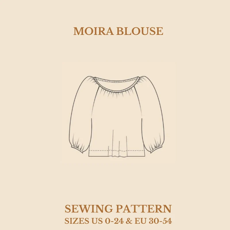 Patron de couture PDF | Blouse & Robe Moira | Wardrobe by Me