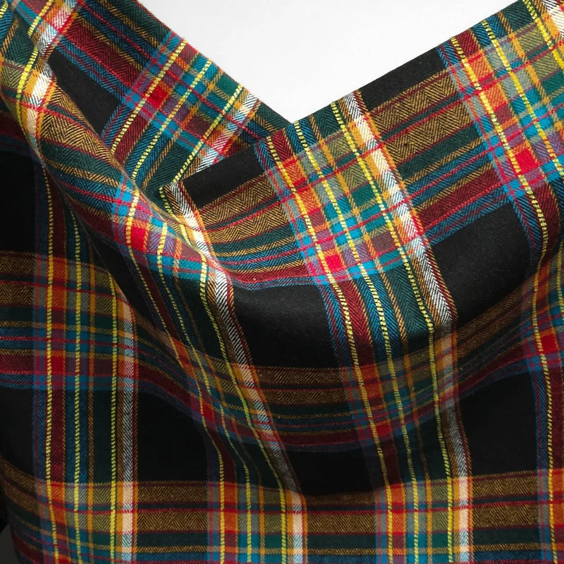 Flanelle de coton haut de gamme | Carreaux tissés teints