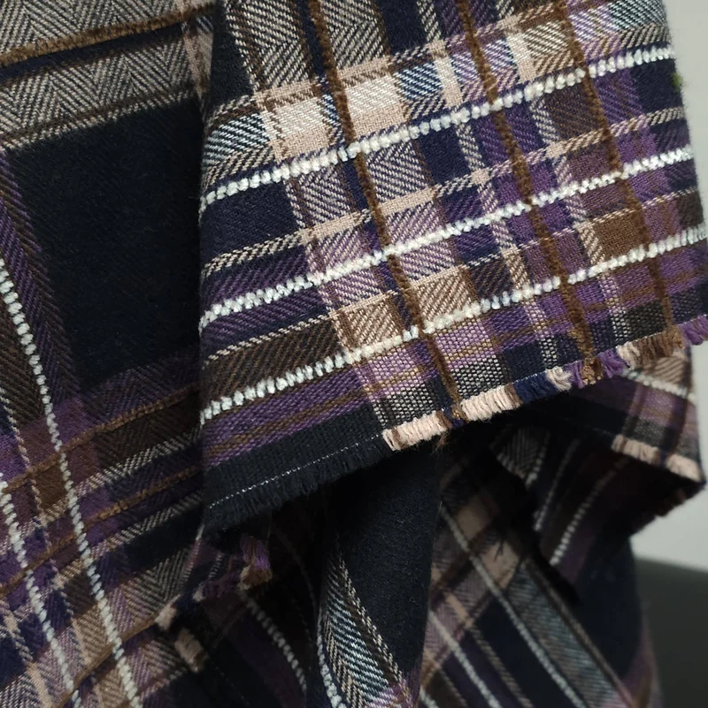 Flanelle de coton haut de gamme | Carreaux tissés teints