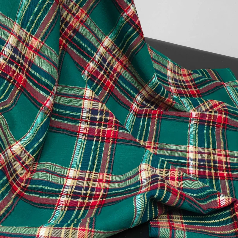 Flanelle de coton haut de gamme | Carreaux tissés teints