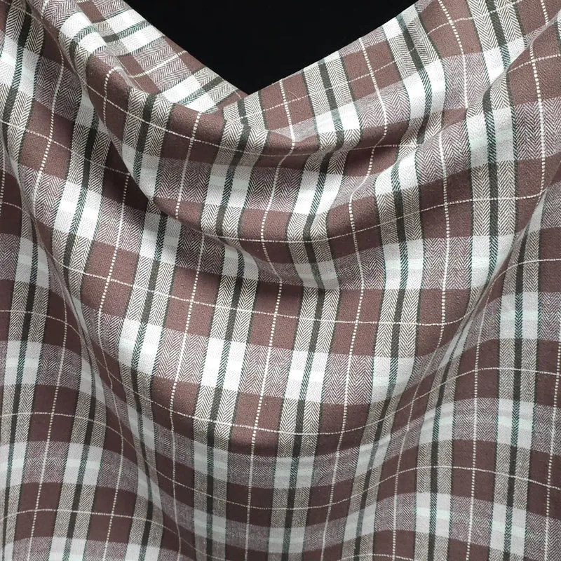 Flanelle de coton haut de gamme | Carreaux tissés teints