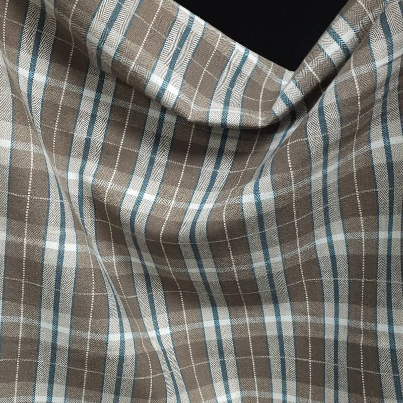 Flanelle de coton haut de gamme | Carreaux tissés teints