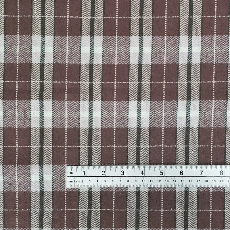 Flanelle de coton haut de gamme | Carreaux tissés teints