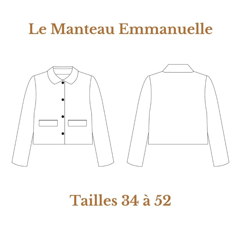 Patron de couture PDF | Manteau Emmanuelle | Cha’Coud | FRANÇAIS SEULEMENT