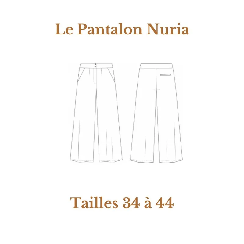 Patron de couture PDF | Pantalon Nuria | Cha’Coud | FRANÇAIS SEULEMENT