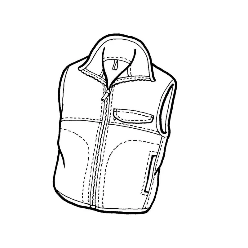 PATRON DE COUTURE PDF | Veste et gilet en polar pour enfant | The Green Pepper