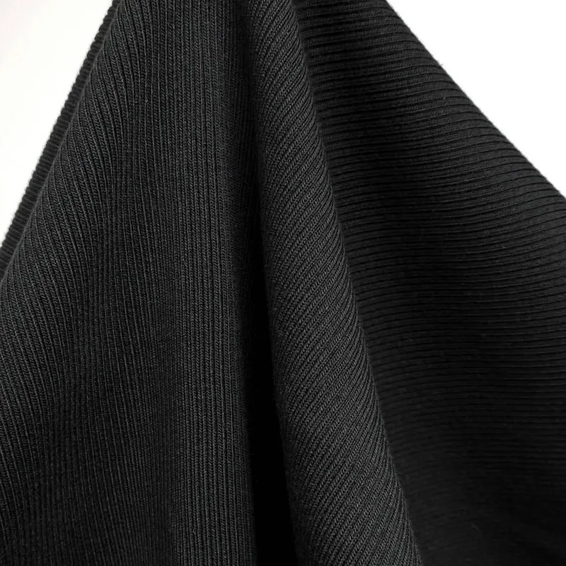 Bord-côte pour manteau Canada Goose Deadstock – Côte 2×2 | Noir