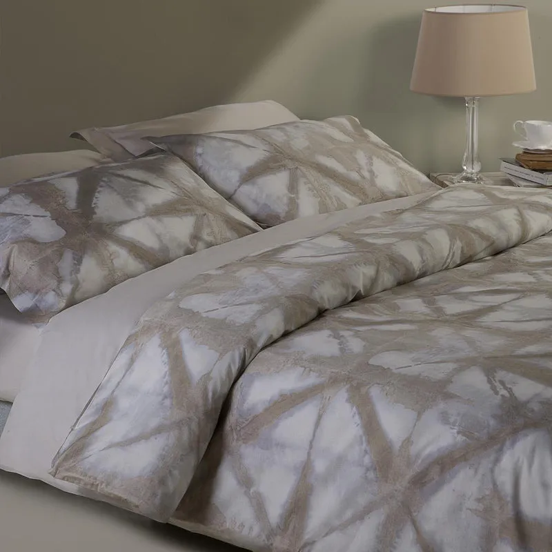 Copripiumino con federe shibori in Percalle Luisiana