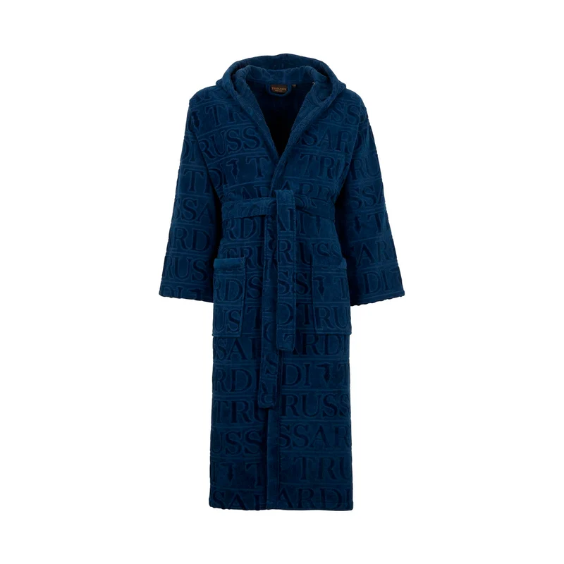 Accappatoio con Cappuccio in Spugna Overlogo Trussardi Moderno