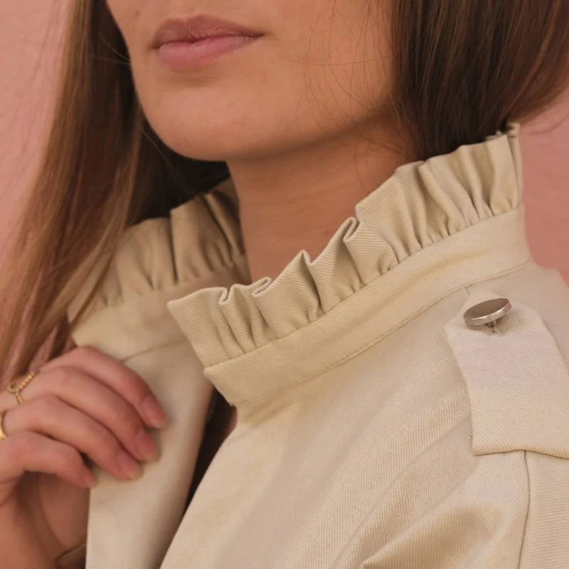 Patron de couture PDF | Alixia – Trench-coat | Cha’Coud | Bilingue FR/EN
