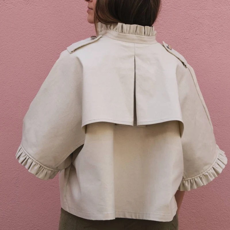 Patron de couture PDF | Alixia – Trench-coat | Cha’Coud | Bilingue FR/EN