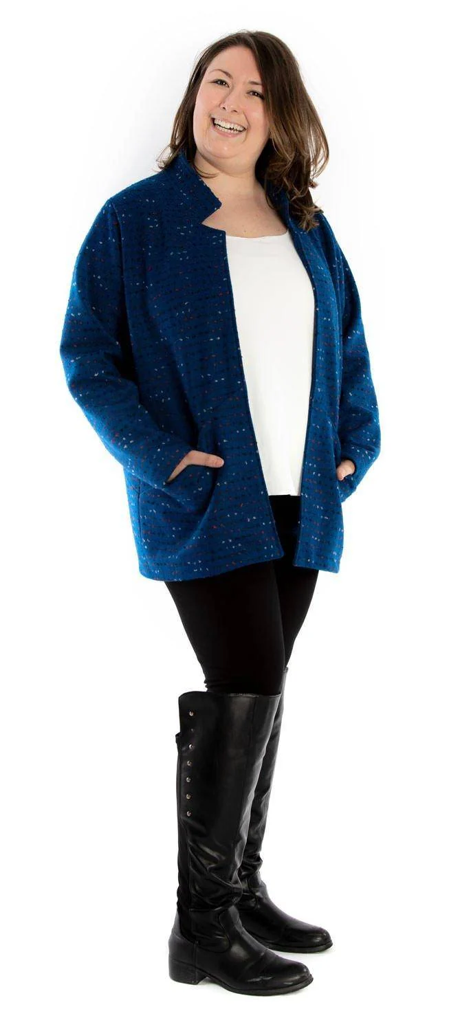 PDF PATRON DE COUTURE | 3906 | TANIA Manteau style cardigan | Jalie | BILINGUE (FR/EN)