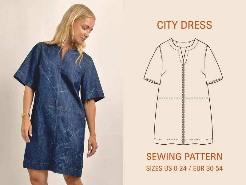 PATRON DE COUTURE PDF | Robe City | Wardrobe by Me