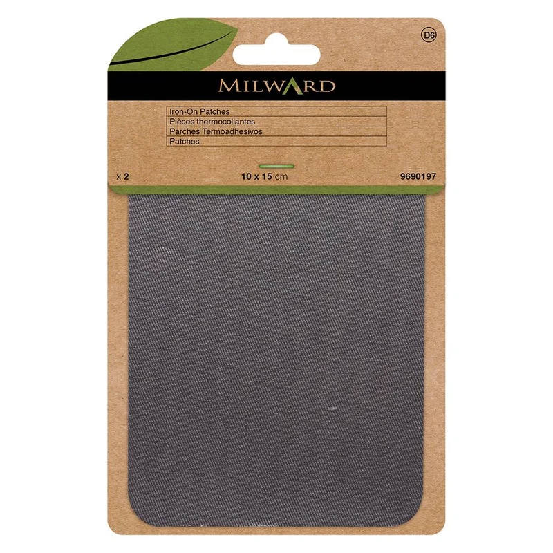 Milward Green | Patchs Thermocollants | 10 × 15 cm | Réparation et renfort textile