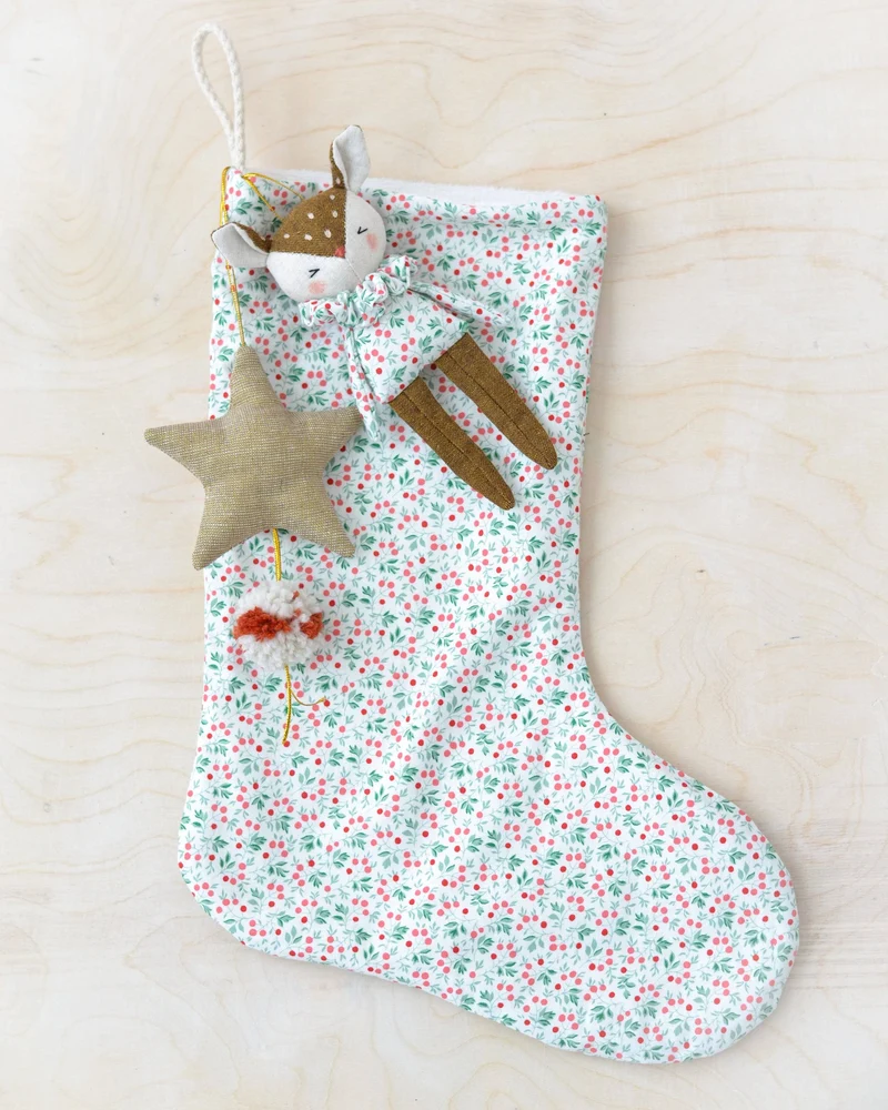 Patron de Couture PDF | Bas de Noël avec Ornements | Mes Petites Lunes