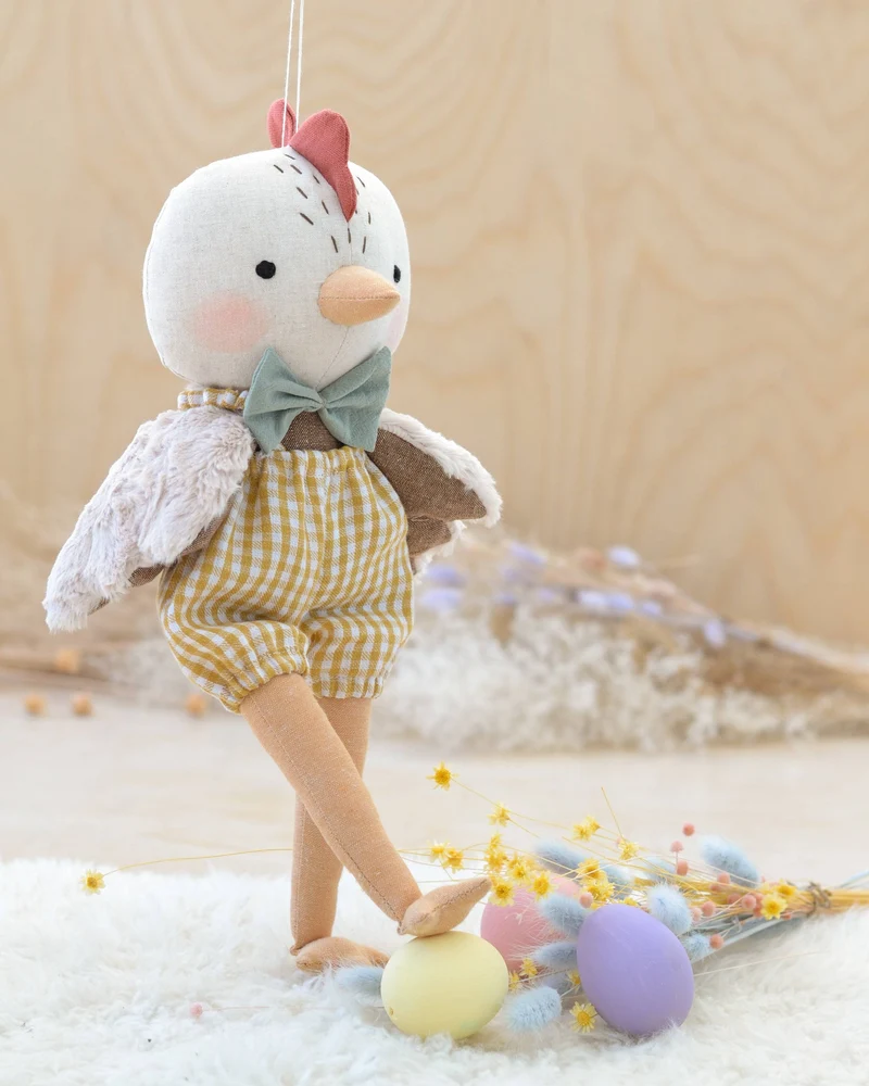 Patron de couture PDF | Peluche Poule / Poulet | Mes Petites Lunes