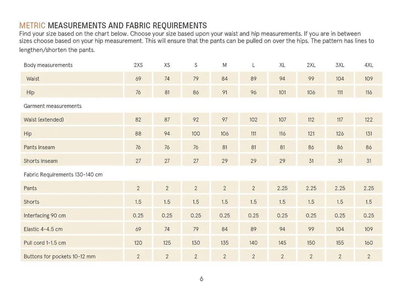 Patron de couture PDF | Pantalon d'été | Wardrobe by Me