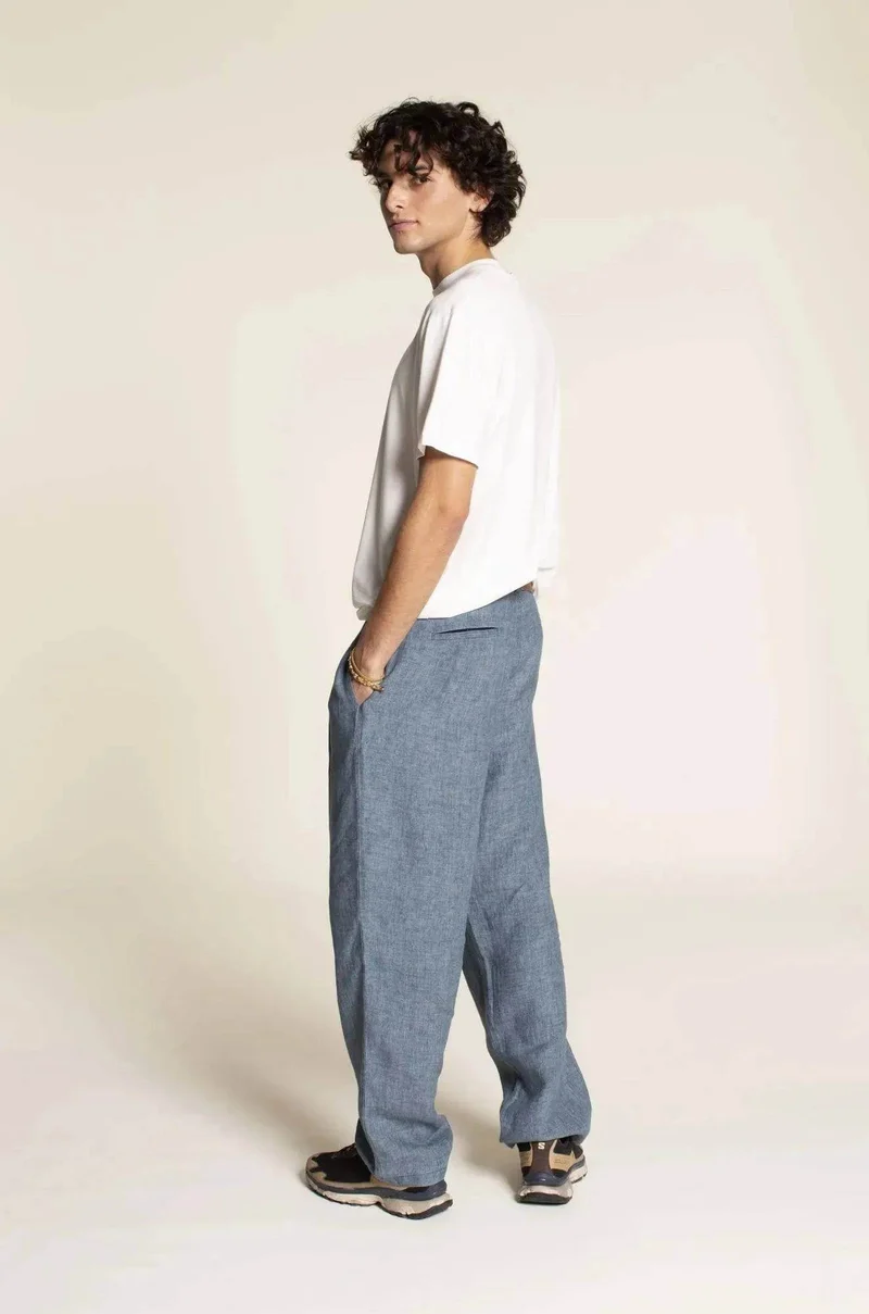 Patron de couture PDF | Pantalon à plis pour homme | Wardrobe by Me