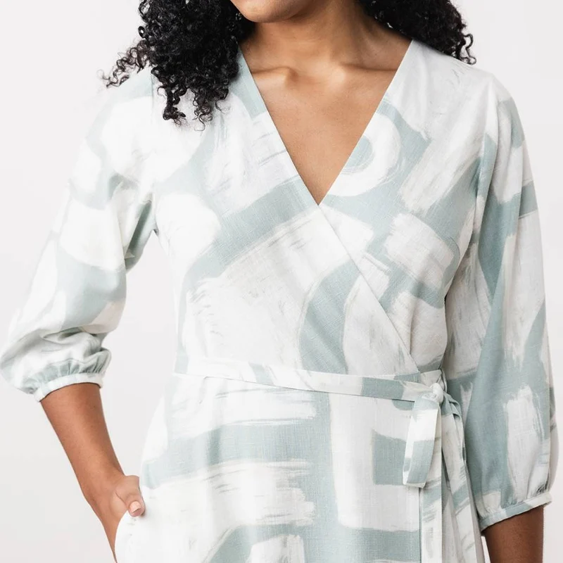 Patron de couture PDF | Robe Portefeuille Hali | Named Clothing