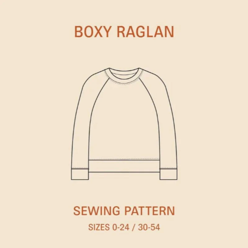 Patron de Couture PDF | Pull Raglan Coupe Boxy | Wardrobe by Me