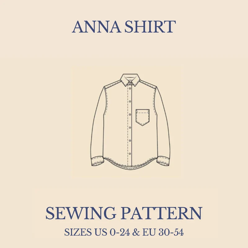 Patron de couture PDF | Chemise Anna | Wardrobe By Me