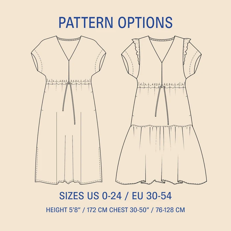 Patron de couture PDF | Robe Abby | Wardrobe by Me