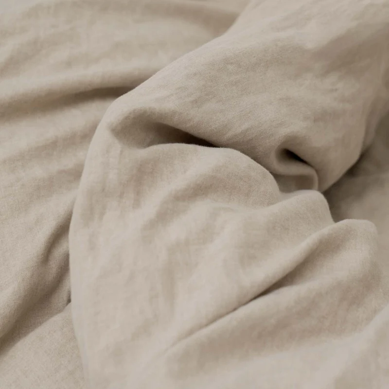 Drap plat en lin lavé 190g/m² • Naturel