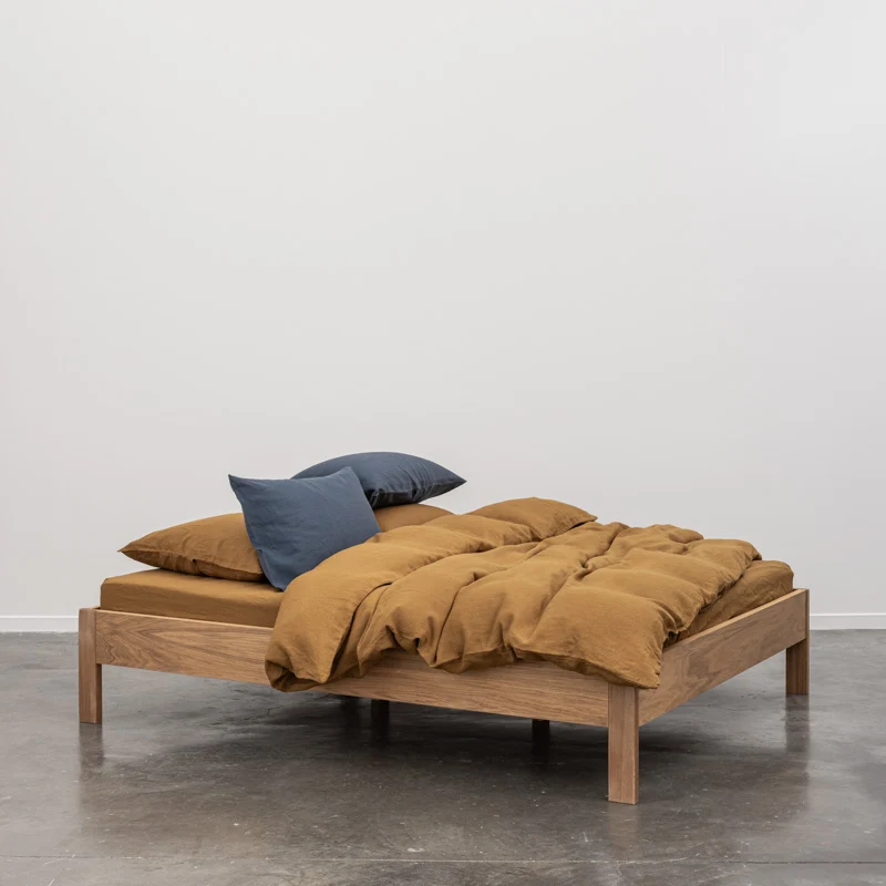 Housse de couette en lin lavé 190g/m² • Moka