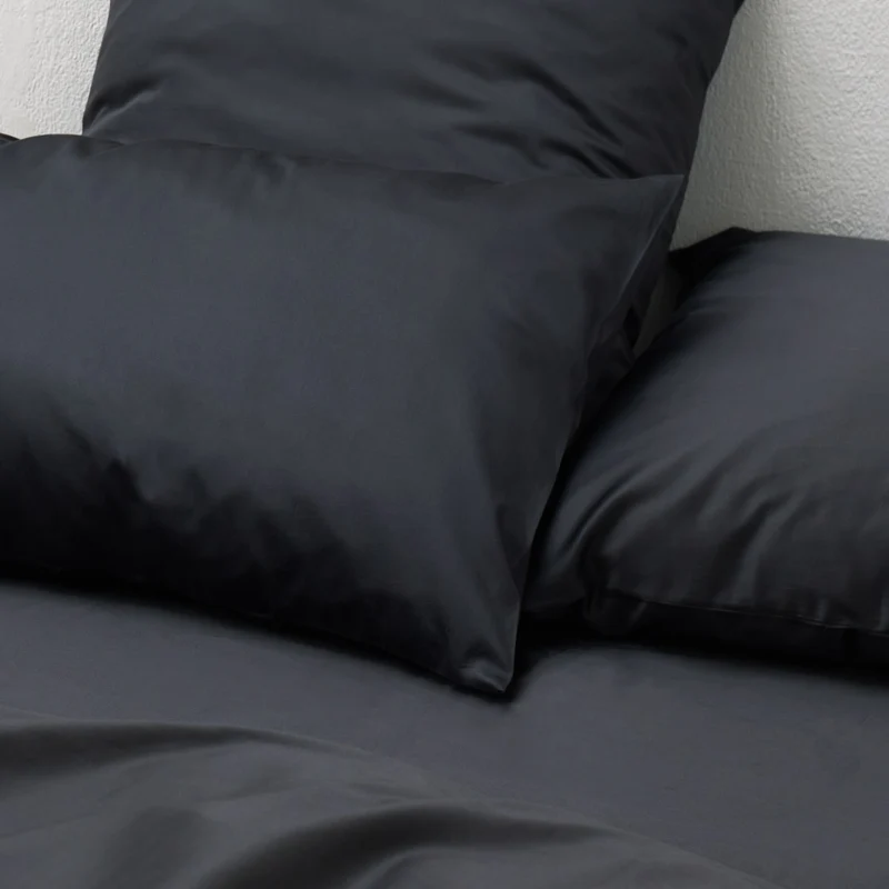 Parure de lit en satin de coton égyptien 300 fils• Gris Graphite
